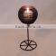 Wire design black candle holder