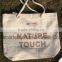 Hot sell tote canvas beach bag with rope handle