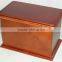 Made in china custom solid wooden memory cremation coffin pet urns wholesale