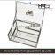 homeidea metal glass jewelry box