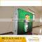 Flexible frameless advertising light box outdoor with snap open aluminum cover frame