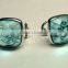 Blue Topaz Hydro Cushion Facet Stud Earrings, 925 Solid Sterling Silver Earrings, Designer Stud Earrings