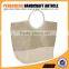 2016 hot sale jute crochet ehandbag round handl manufacture