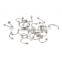 10 Pieces 16G Steel Body Piercing Mixed with Nose Ring/Labret/Eyebrow Jewelry/Tongue Ring