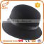 Black bowknot felt hand made hat wool body formal hats uk for women