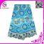 Turquoise Blue Color With Many Stones Big Heavy Swiss Cotton Voile Lace