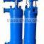 Large molded PVC shell tube swimming pool spiral titanium heat exchanger