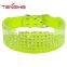 Rhinestones dog collars crystal diamonds studded PU leather dog collar