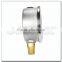 High quality stainless steel brass internal pressure gauge for hydraulic press with bottom mount