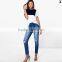 stylish sexy tight skinny new design women jeans (JXA126)