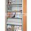 Hot selling good quality library furniture single side magazine display stand