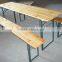 wooden banquet folding beer table sets wholesale