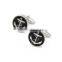 Fashion black metal custom cufflinks