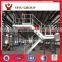 Adjustable galvanized steel step ladder
