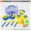 Plastic pretend play tableware kitchen toy set for kids