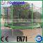 10ft round trampoline with inside safety net for commercial and home use