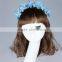 Stock Handmade Soft Multi Color Hair Accessories Headband, Synthetic Flower Fabric Hairbands