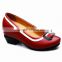New model 2016 genuine leather comfort custom made ladies high heel shoes/shoes women/fashion shoes