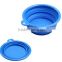 Pet Silicone Travel Feeding Bowl / dog Water Dish Feeder / collapsible silicone bowls