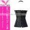 Black Faux Leather waist slimming corset and overbust corset