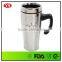 16oz insulated double stainless steel cup with handle