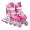 2016 Hot Sale Roller Blades Girl's Boy's SPEED SKATES Adjustable Roller Skate, Pink/red/bule