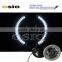 5' R BMC with Yellow LED HALO RING 12V/24V Auto Halogen Semi Sealed Beam Auto Halogen Lamp Install H4 or HID