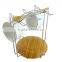 DT031/ Stainless Steel Holder,Ceramic cup,Bamboo Plate and Spoon Coffee & Tea Set