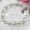 Fashion new acrylic crystal round beads prism strands crystal beaded garland for wedding and Christmas tree