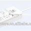 High power durable white USB charging travel power strip with 4 USB sockets