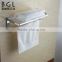 new items zinc alloy silver color bath accessories set items towel rack
