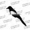 PE Plastic Magpie Decoy