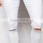 jeans b2b Distressed denim man jeans pant with Rip Knee (LOTA035)