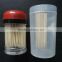 single or double pointed bamboo toothpicks in dispenser
