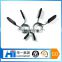 High quality custom body solid barbell spring clip collar stainless steel clip black rubber handle