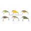 6pcs 6 Color Fishing Crankbait Hook Lure Bait Artificial Bait sharp Fishing hooks