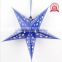 Christmas, Wedding, Halloween Event Ceiling Decorations 3D Stereo Laser Paper Stars For Shopping Mall, House, Party