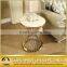 Marble Stainless Steel High Side Table for Corner