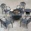 leisure metal frame outdoor patio barbeque furniture
