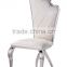 B8069 angel wing white leather recliner dining chair