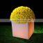 LED large garden flower pots blue /led plastic large size plastic flower pots led indoor miniature flower pots