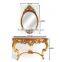 Victorian Reproduction Furniture Sets Console Table With Wall Mirror For Living Room Display