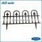 Outdoor garden decoration portable small carven plastic fence