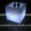 Rotomolded plastic square concrete planter with led light