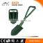 outdoor survival gear multi-functional foldable camping military shovel with pickaxe/ saw/ opener
