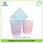 PP Semi-transparent Color Hollow Out Design Plastic Dustbin