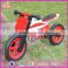 2015 Exhibition item wooden toy bike for kids,Promotion gift Wooden balance bike,High quality children wooden bike toy W16C013