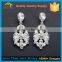 2017 Luxury Women's Imitation Pearl Flower Shaped Statement Drop Stud Wedding Earrings