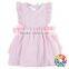 2016 Ruffles Baby Girls Jumpsuit Summer Flower Print baby cotton frocks designs For Kids new born clothes