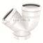 HIGH QUANLITY DOUBLE SOCKET TRAP WITH PORT OF PVC GB STANDARD EXPANDING FITTINGS FOR DRAINAGE WITH GASKET